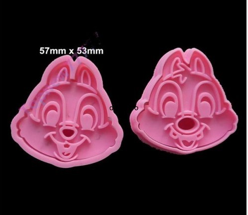 PLASTIKOWE FOREMKI WYKRAWACZE MYSZKI 2 szt