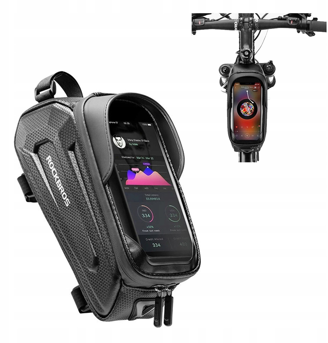 Rockbros Torba Sakwa Rowerowa Na Ramę Na Telefon