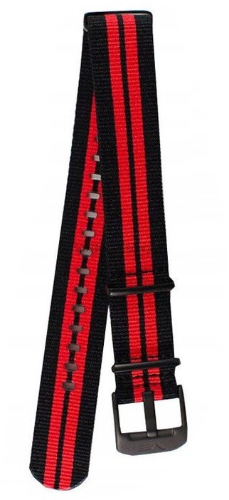 Vostok Europe Pasek nylonowy do zegarka Vostok Europe Lunokhod (4208) czarno-czerwony 4208czarczer