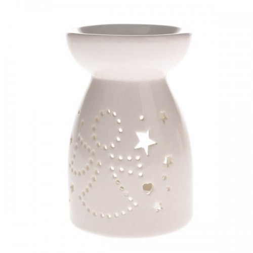 Dakls Kominek ceramiczny anioł 9,3 x 9,3 x 14 cm (biały)