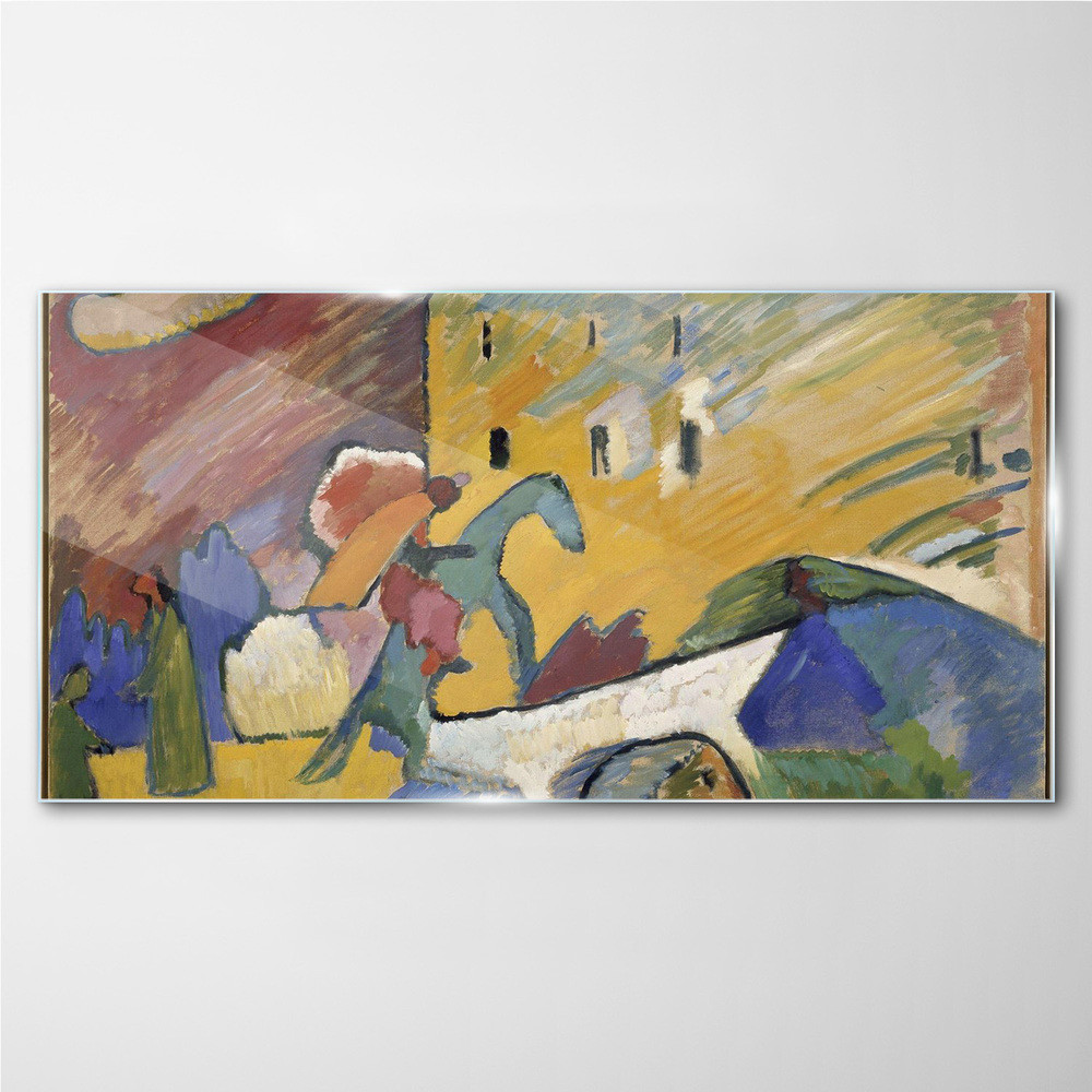PL Coloray Obraz na Szkle Improwizacja Kandinsky 100x50cm