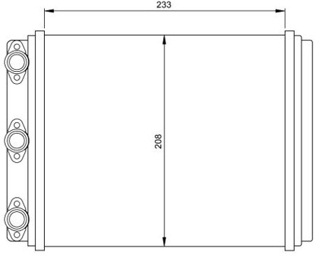 NRF Wymiennik ciepła, ogrzewanie wnętrza 54249