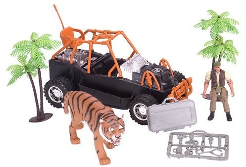 Wild Republic Wild Republic 16826 E-Team X zestaw do zabawy ratunkowej tygrysy, figurka akcji, zwierzę, pojazd, akcesoria, prezenty dla dzieci 15489