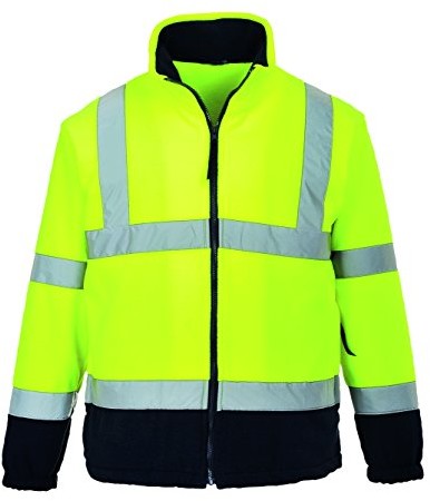 Portwest portwest F301 Hi-VIS chusta gruby i miękki 2 odcienie, żółty F301YNR4XL