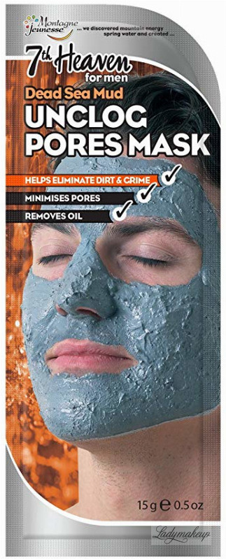 7th Heaven (Montagne Jeunesse) 7th Heaven (Montagne Jeunesse) - Dead Sea Mud Unclog Pores Mask - Kremowa maska odblokowująca pory dla mężczyzn 7THUMMPME