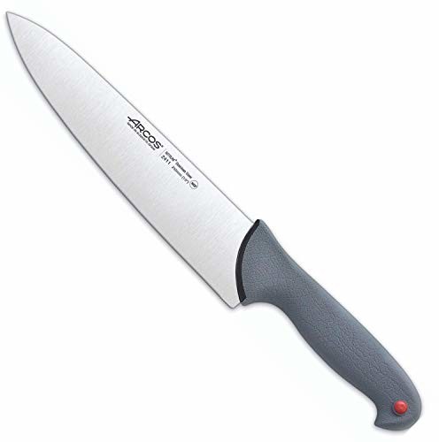 Arcos seria Colour Proof - nóż kucharski - ostrze Nitrum stal szlachetna 250 mm - rękojeść polipropylen firmy Elastomer przykryty kolor czarny