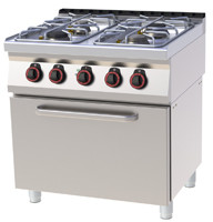 RedFox SPT 70/80 11 GE Kuchnia gazowa z piek elektr GN 1/1 |