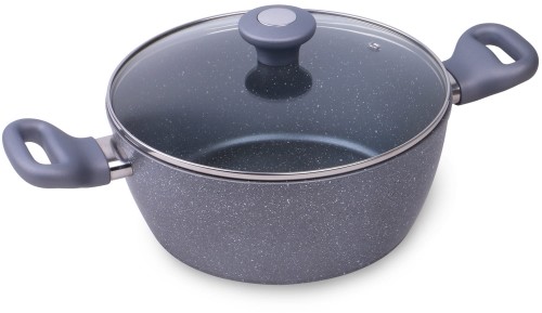 Kamille Garnek granitowy z pokrywką szklaną 4,1L 4281GR