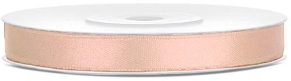 PartyDeco Tasiemka satynowa, brzoskwiniowa jasna, 6 mm / 25 m TS6-075J