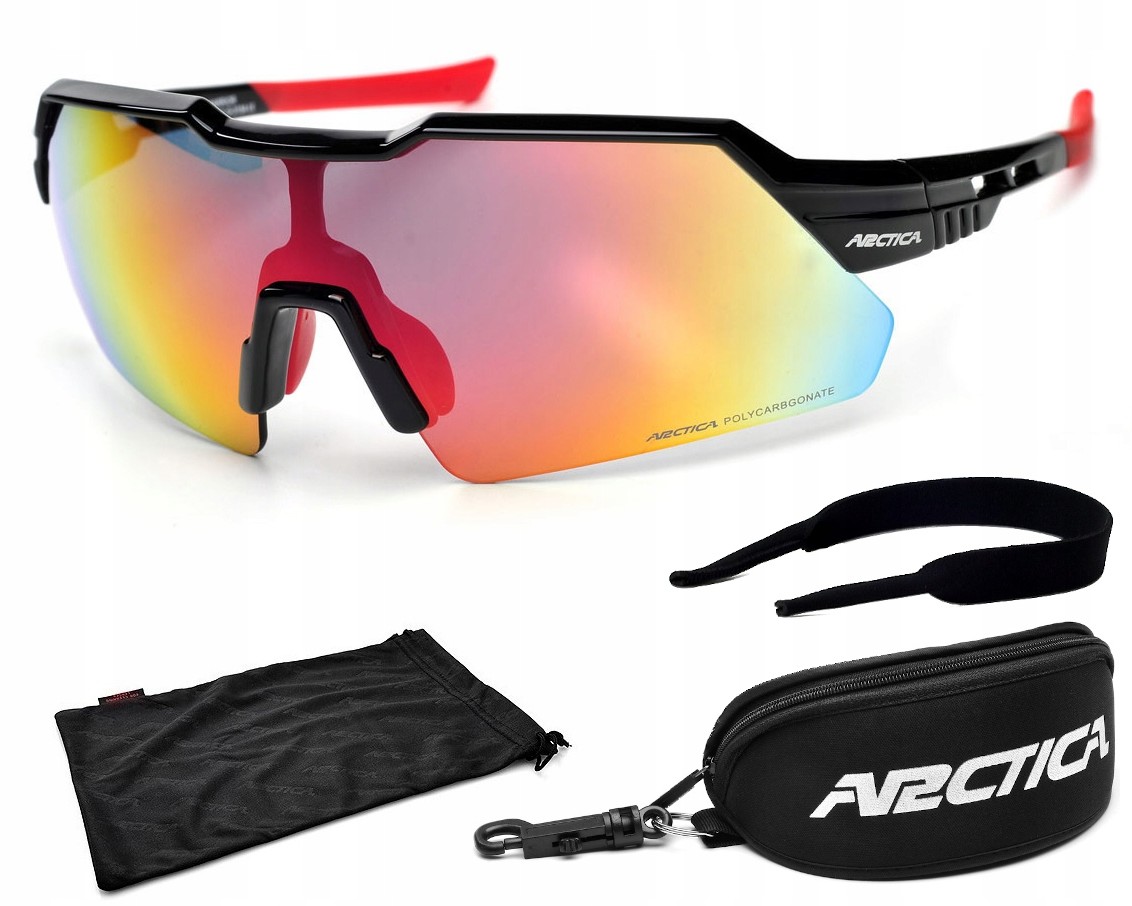 Arctica Cycling Okulary S-315A Rowerowe Duże Szkło