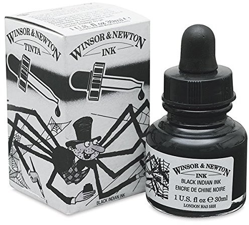 Winsor & Newton 30 ML z czarnym tuszem pipeta 1011030