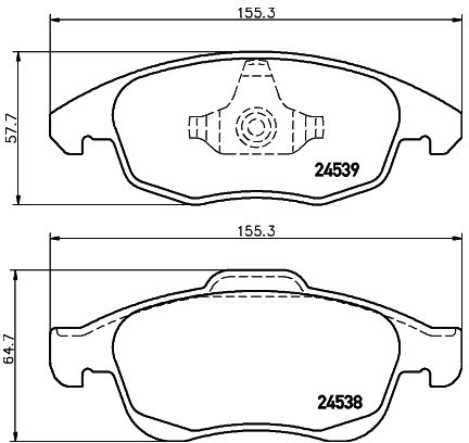 Mintex Zestaw klocków hamulcowych, hamulce tarczowe MDB2890
