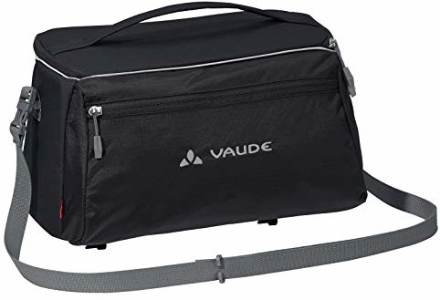 Vaude Unisex Road Master Shopper torby na bagażnik rowerowy, czarny, w rozmiarze uniwersalnym