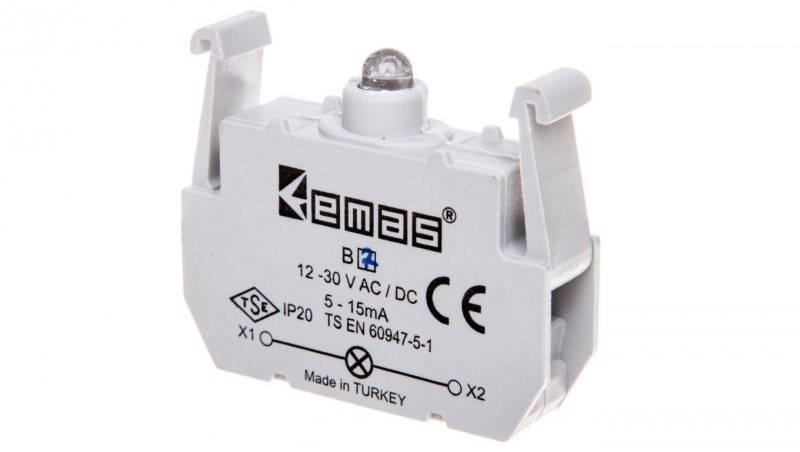 Dajar emas elektroteknik Element podświetlający niebieska 12-30V AC/DC do przycisków B T0-B7 T0-B7