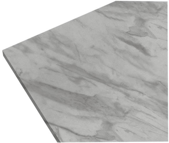 GoodHome Blat laminowany GoodHome Kala 3,8 x 62 x 300 cm biały marmur