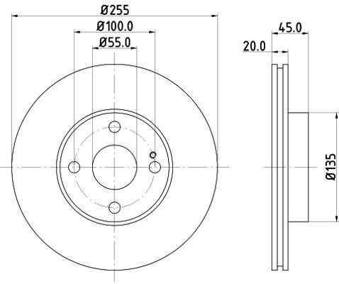 HELLA PAGID Tarcza hamulcowa PAGID 8DD355106-491