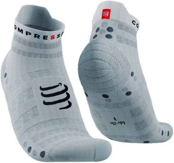 Compressport Skarpetki do biegania ProRacing Socks V4 ULTRALIGHT RUN LOW białe