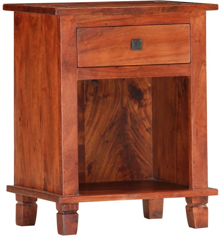 vidaXL Szafka nocna, 40 x 30 x 50 cm, lite drewno akacjowe