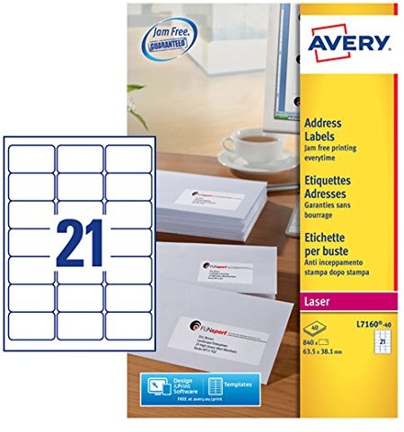 Avery Merit strung Tag 70 X 35 MM (biały, 75 sztuki, biały L7160-40
