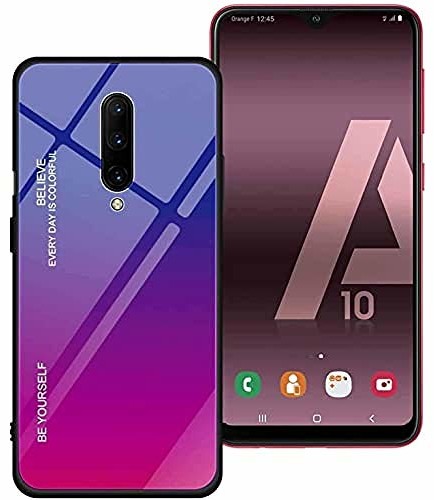 Samsung iPOMCASE Coque Protection Dégardé Couleur pour Galaxy A10, Bleu/Fuschia TPU-DEGRADE -A10-BLEU FUSCHIA