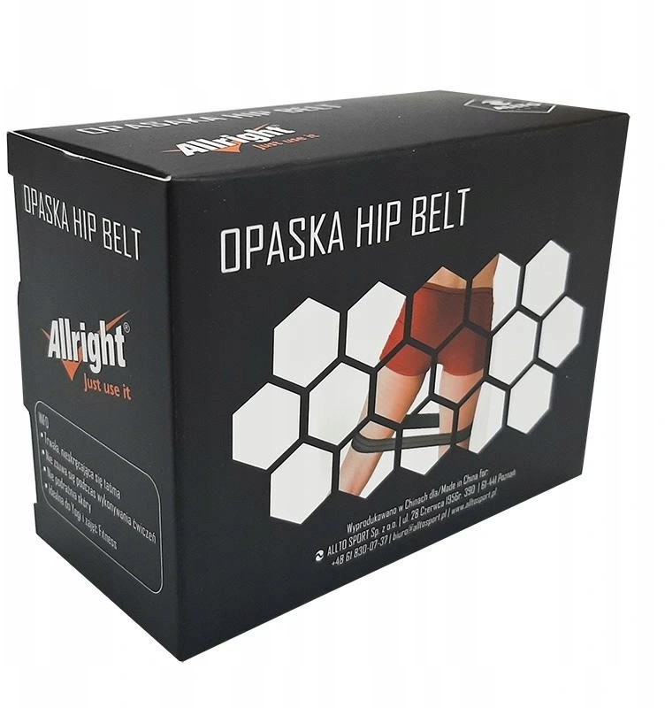 Taśma Do Ćwiczeń Opaska Hip Belt Treningowa r. L