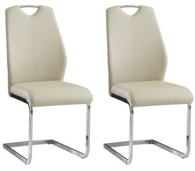 Lectus Komplet krzeseł Salerno, beżowy, 2 szt.