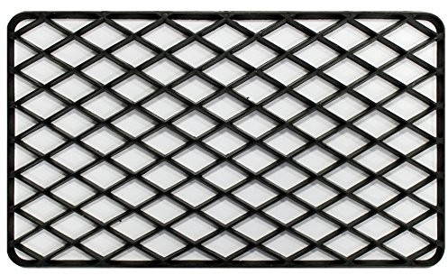 Déco Tapis Dekoracyjny dywan dywan, Input Rectangle PCW czarna 34 x 58 cm 1740424