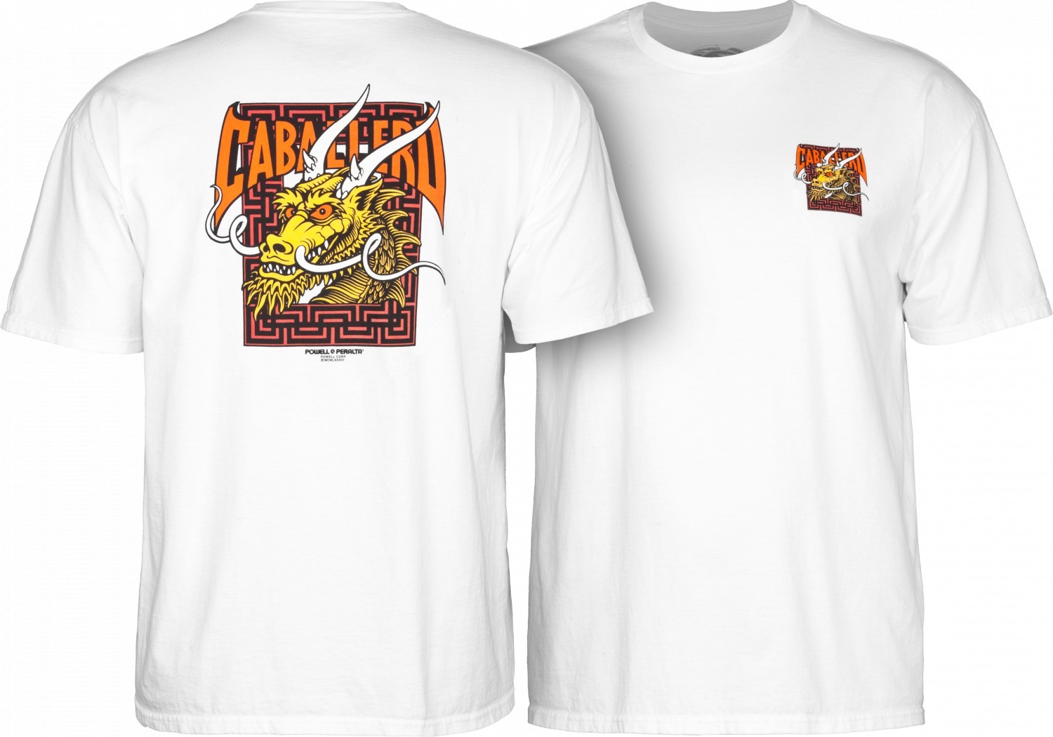 Dragon POWELL PERALTA t-shirt POWELL PERALTA STEVE CABALLERO STREET WHITE