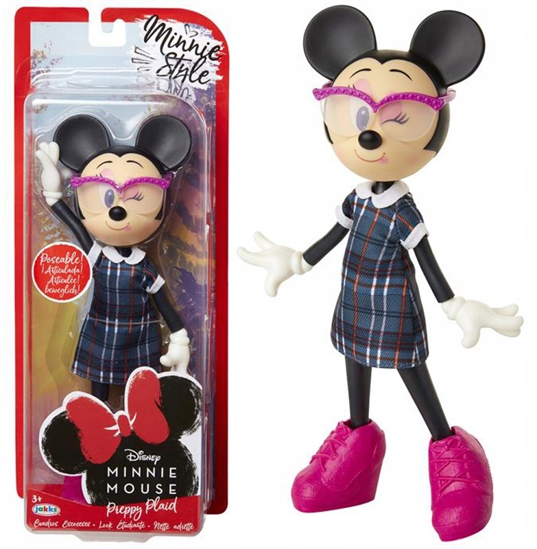 Lalka Myszka Minnie Mouse Modowa Figurka 22 CM