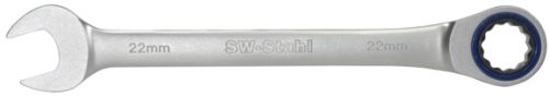 SW-Stahl SW-Stal chromowo-wanadowa klucz płasko-oczkowy z grzechotką SW 17 MM, drobne ząbkowanie, s1595  17 S1595-17