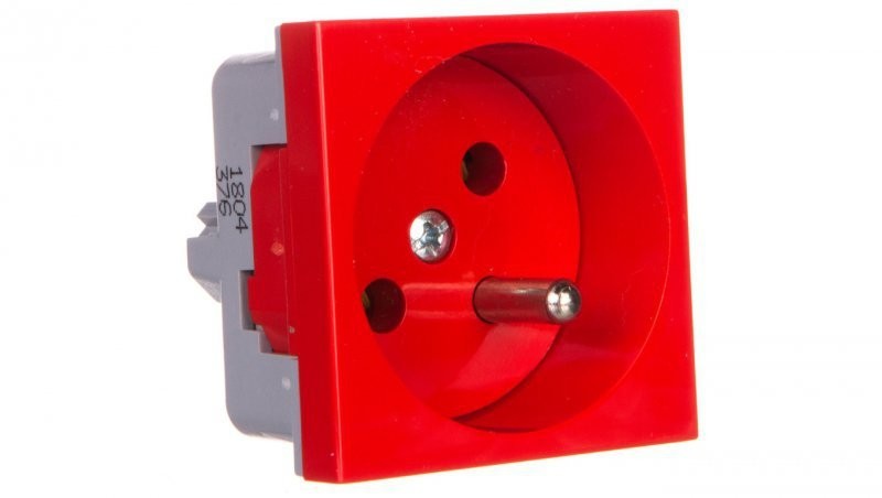 LEDart kopos pojedyncze 16A 2P+Z czerwone QP 45X45 BB QP 45X45 BOL C