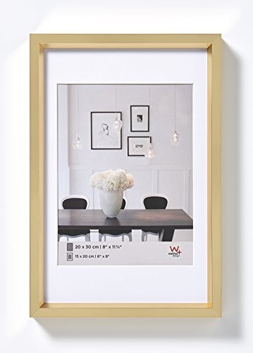Tworzywo sztuczne ramka zdjęcia Steel Style, złoto, 18 x 24 cm ES824G