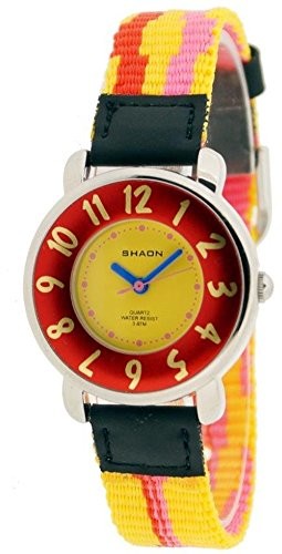 SHAON shaon chłopcy zegarek na rękę Kids 42  1001  72 analogowy kwarcowy (42-1001-72_Yellow)
