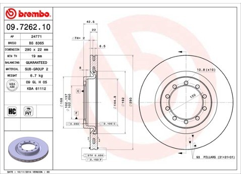 BREMBO 09.7262.10