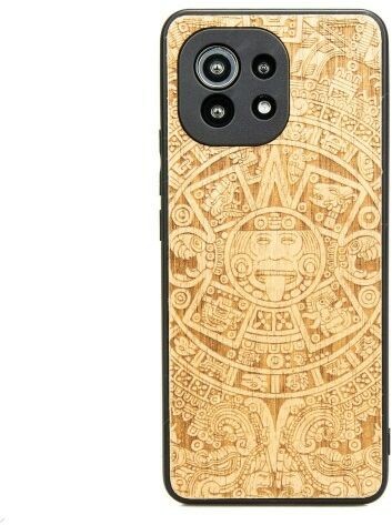 Bewood Drewniane etui Xiaomi Mi 11 Lite / 5G / 5G NE KALENDARZ AZTECKI ANIEGRE BWD08338