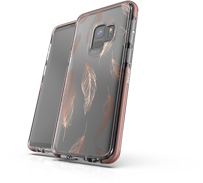 Gear4 Victoria Feathers eleganckie etui na Samsung Galaxy S9 Plus NA TYŁ TWORZYWO SZTUCZNE ZŁOTY 34962