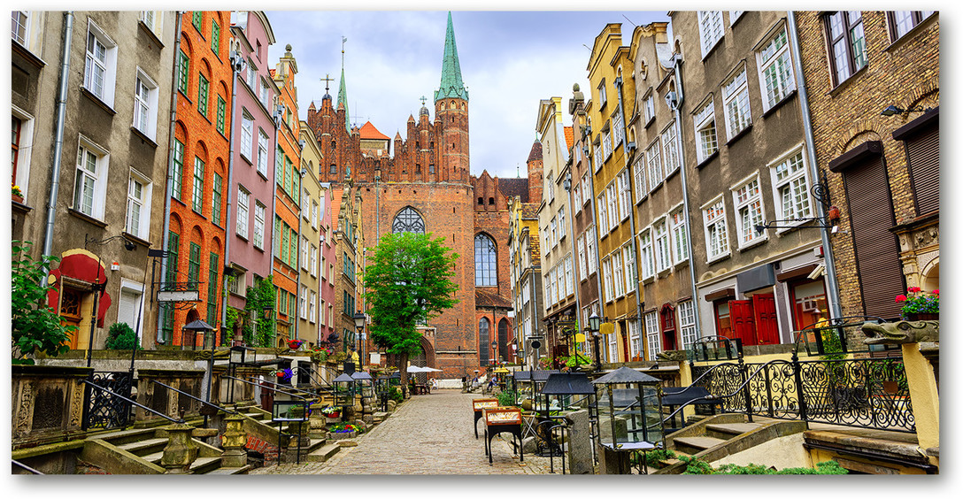 Foto obraz szkło akryl Gdańsk Polska