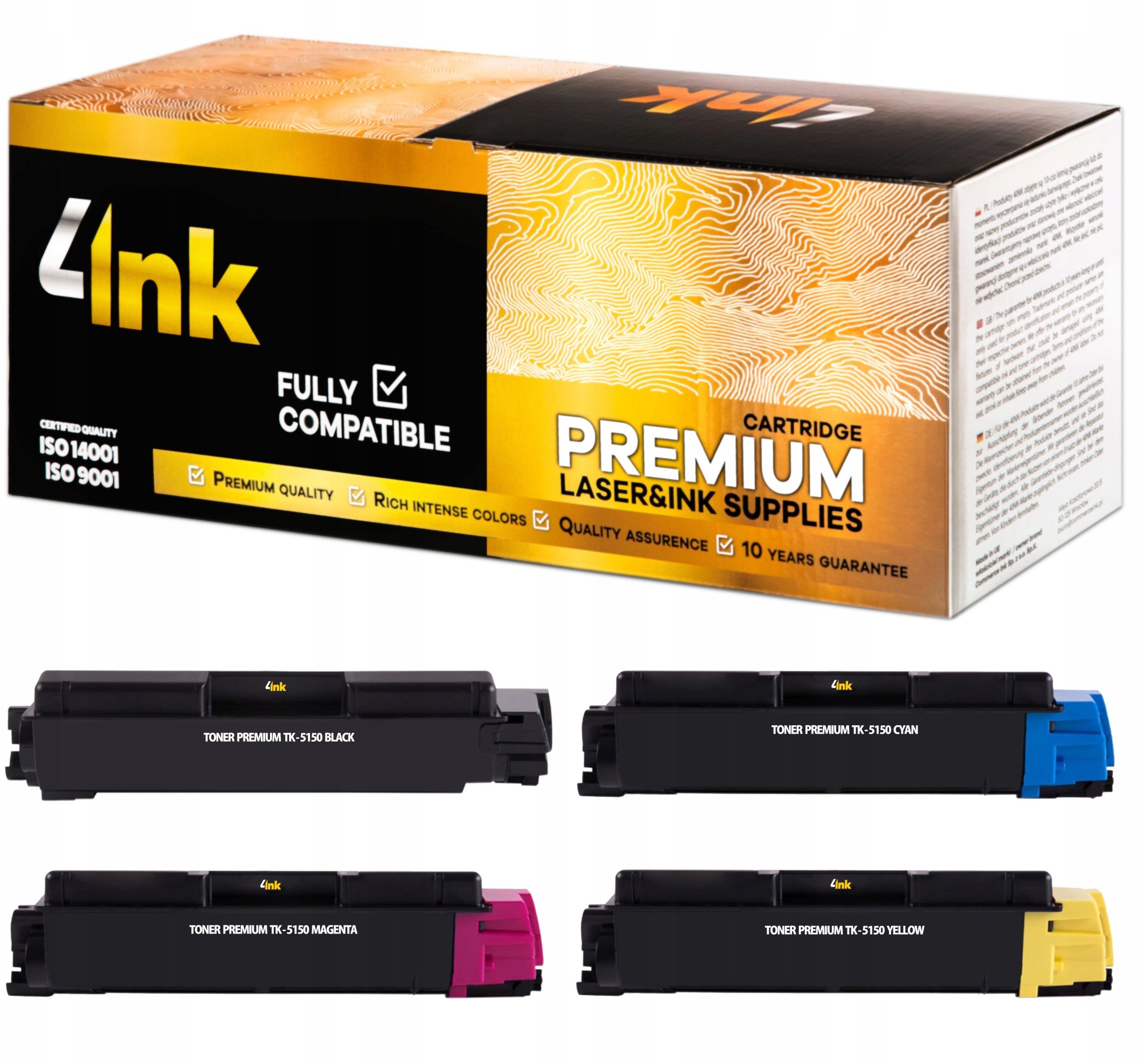 4x Toner 4INK Do Kyocera TK-5150 P6035 M6035 M6535