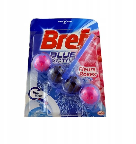 Bref blue Zawieszka do toalety Fleurs roses 50g