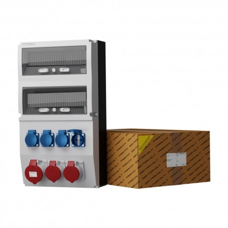 Doktorvolt Rozdzielnica budowlana eXT 32A 2x16A 4x230V Mennekes 8164 DV-8164-F