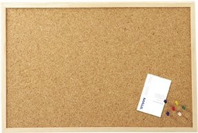 Maul Sprawdzają Board z drewnianą ramą, 80 x 60 cm, z korka 27060-70