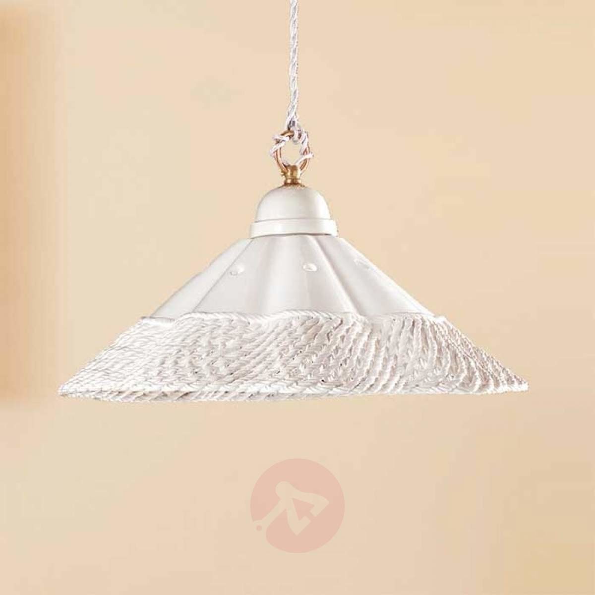 Lampa wisząca GONNELLA z dekoracyjnym brzegiem