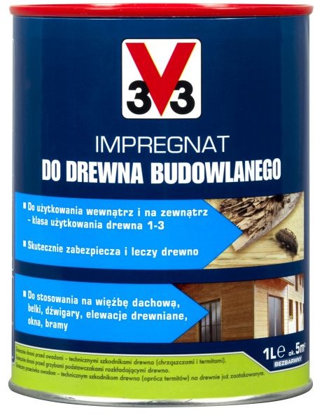 V33 Impregnat do drewna budowlanego 1 l