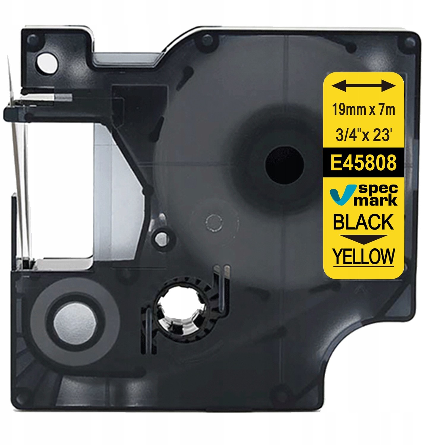 Dymo Taśma do D1 45808 19mm/7m żółta/czarny