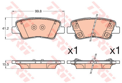 TRW KFZ Ausruestung GmbH) KFZ Ausruestung GmbH) GDB3594 GDB3594