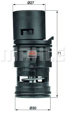 MAHLE ORIGINAL Termostat, chłodzenie oleju TO 9 75