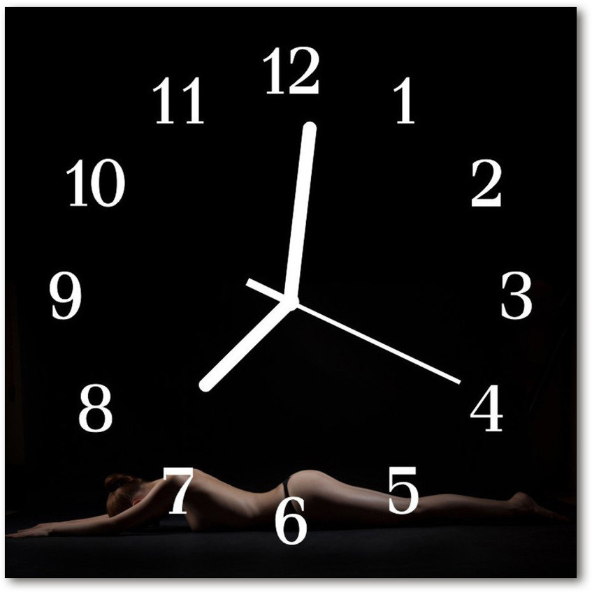 tulup pl Zegar ścienny kwadrat Kobieta 30x30cm