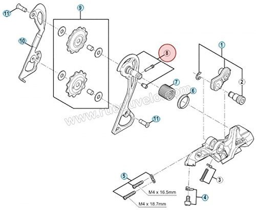 Shimano RD-m781 Outer Plate Assembly SGS-Type Y5Y098030