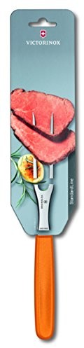 Victorinox nóż kuchenny widelec Pomarańczowy Blister do smażenia mięsa i 15 cm, 5.2106.15l9b 5210615L9B