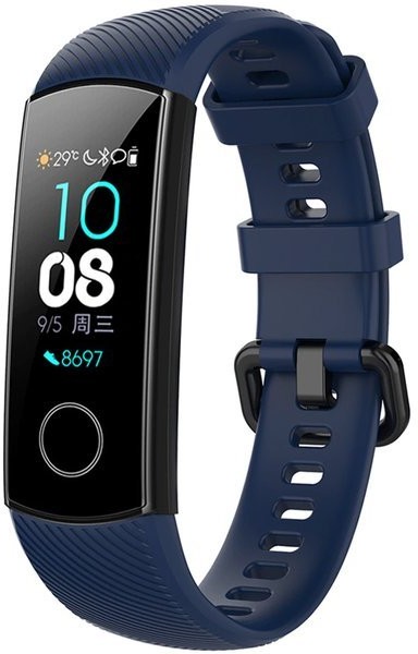 Alogy Pasek gumowy soft Alogy do Honor Band 4/5 Granatowy 8507X3